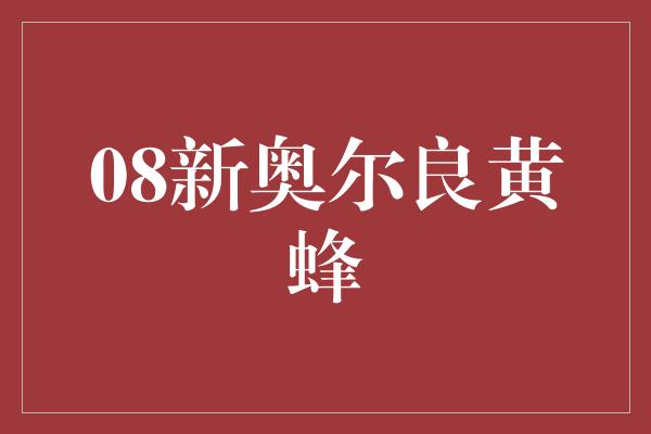 08新奥尔良黄蜂
