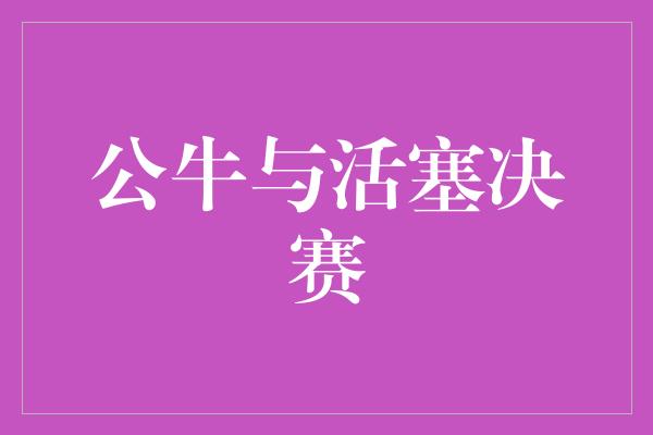 公牛队!激战场上的豪强对决——公牛与活塞决赛