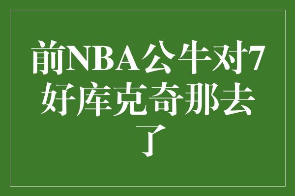 前NBA公牛对7好库克奇那去了