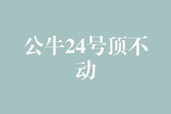 高山！挑战极限，公牛24号顶不动！