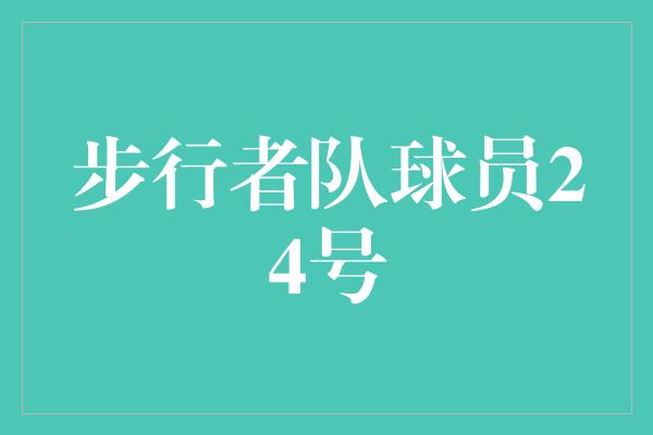 步行者队球员24号